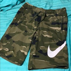 Brand New Nike Camouflage sweat shorts